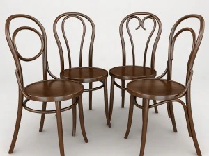 K12曲げ木チェア 3Dモデル