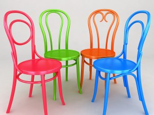 k12 bentwood chair 3D Model