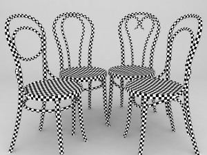 k12 bentwood chair 3D Model
