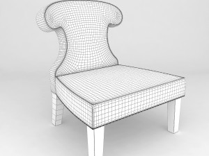 k13 sissi armchair 3D Model
