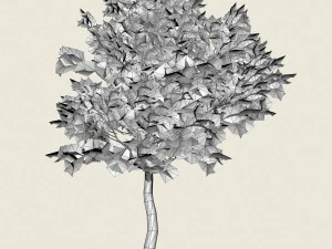 game ready forest tree 02 3D Model