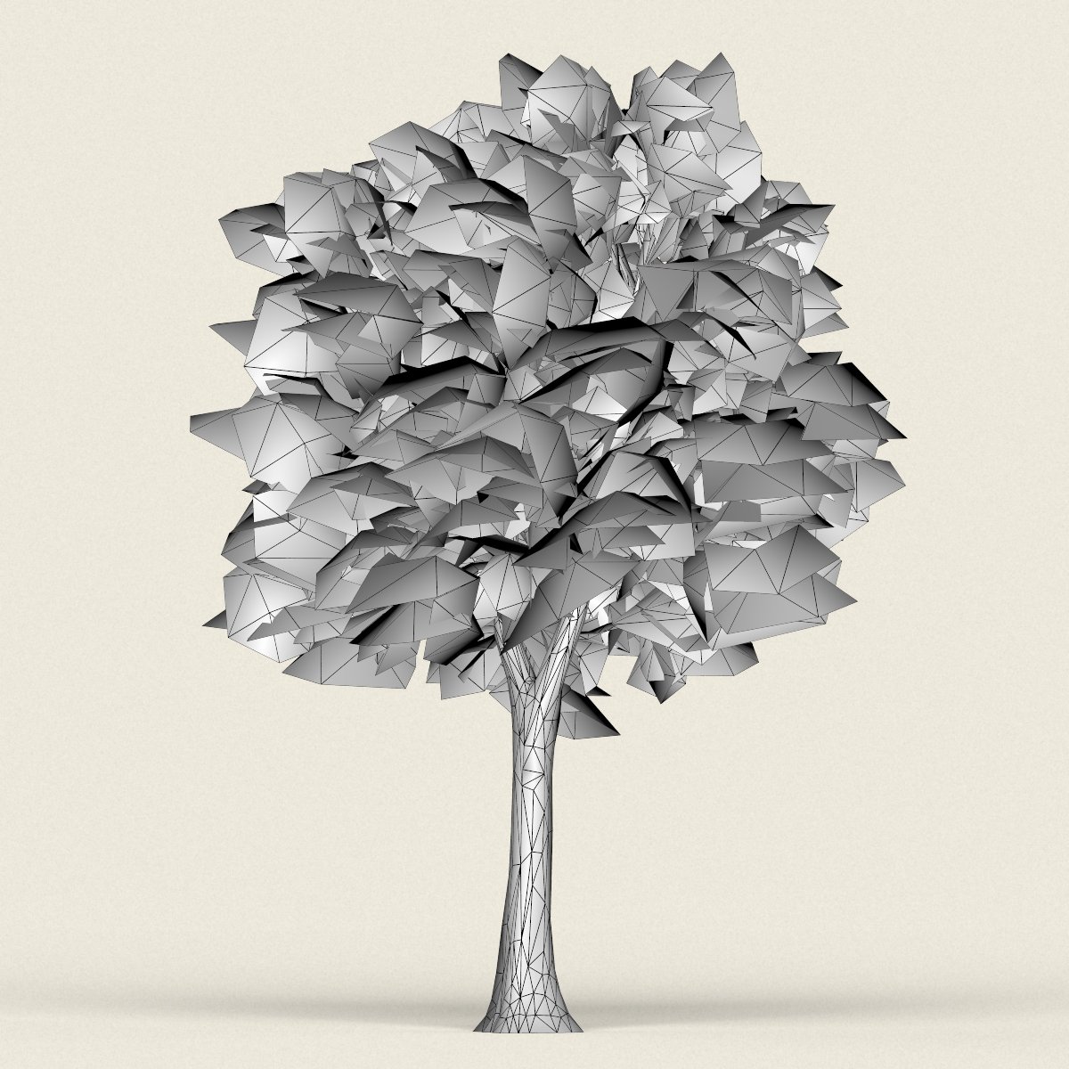 Дерево 19. Rainforest Trees 3d models. Game ready Tree.