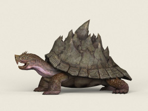 game ready fantasy turtle 3D मॉडल