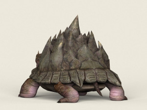 game ready fantasy turtle 3D मॉडल
