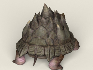 game ready fantasy turtle 3D मॉडल