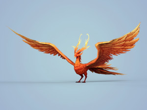 fire bird phoenix 3D Model