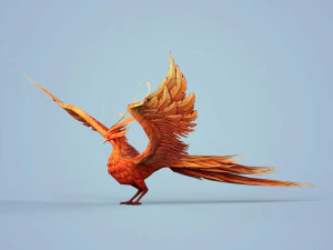 fire bird phoenix 3D Model