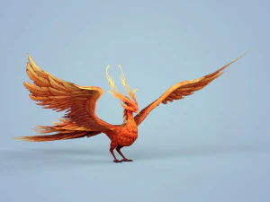 fire bird phoenix 3D Model