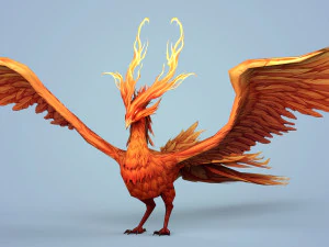 fire bird phoenix 3D Model