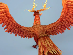 fire bird phoenix 3D Model
