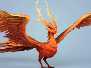 fire bird phoenix 3D Model