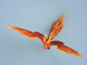 fire bird phoenix 3D Model