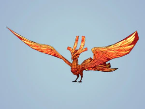 fire bird phoenix 3D Model