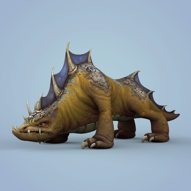 fantasy wild monster animal 3D मॉडल .c4d .max .obj .3ds .fbx .stl .blend 