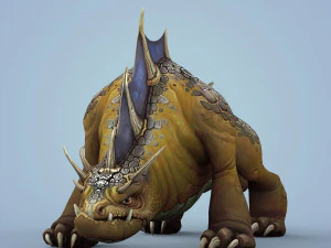 fantasy wild monster animal 3D Model