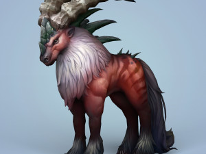 fantasy monster mouflon 3D Model