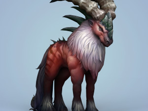 fantasy monster mouflon 3D मॉडल