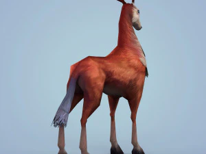 fantasy beautiful deer 3D Model