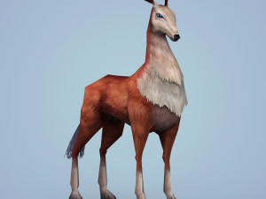 fantasy beautiful deer 3D 모델