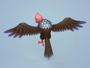 fantasy cartoon vulture Model 3D