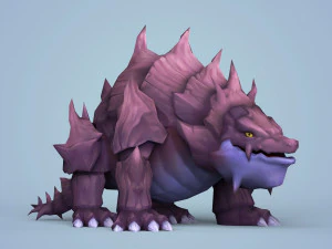 fantasy cartoon monster 3D Model