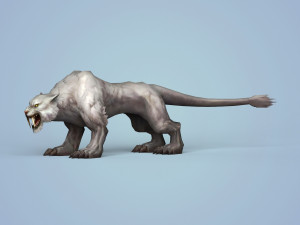 fantasy snow tiger 3D मॉडल
