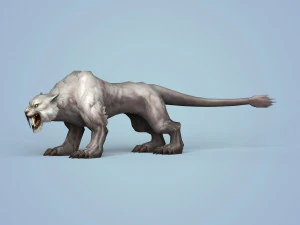 काल्पनिक हिम बाघ 3D मॉडल