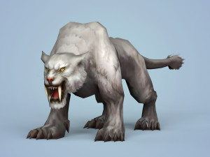 fantasy snow tiger 3D मॉडल