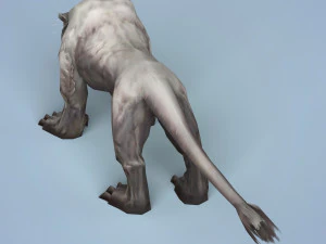 काल्पनिक हिम बाघ 3D मॉडल