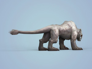 fantasy snow tiger 3D मॉडल