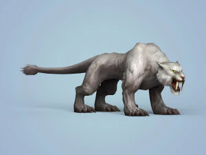 काल्पनिक हिम बाघ 3D मॉडल