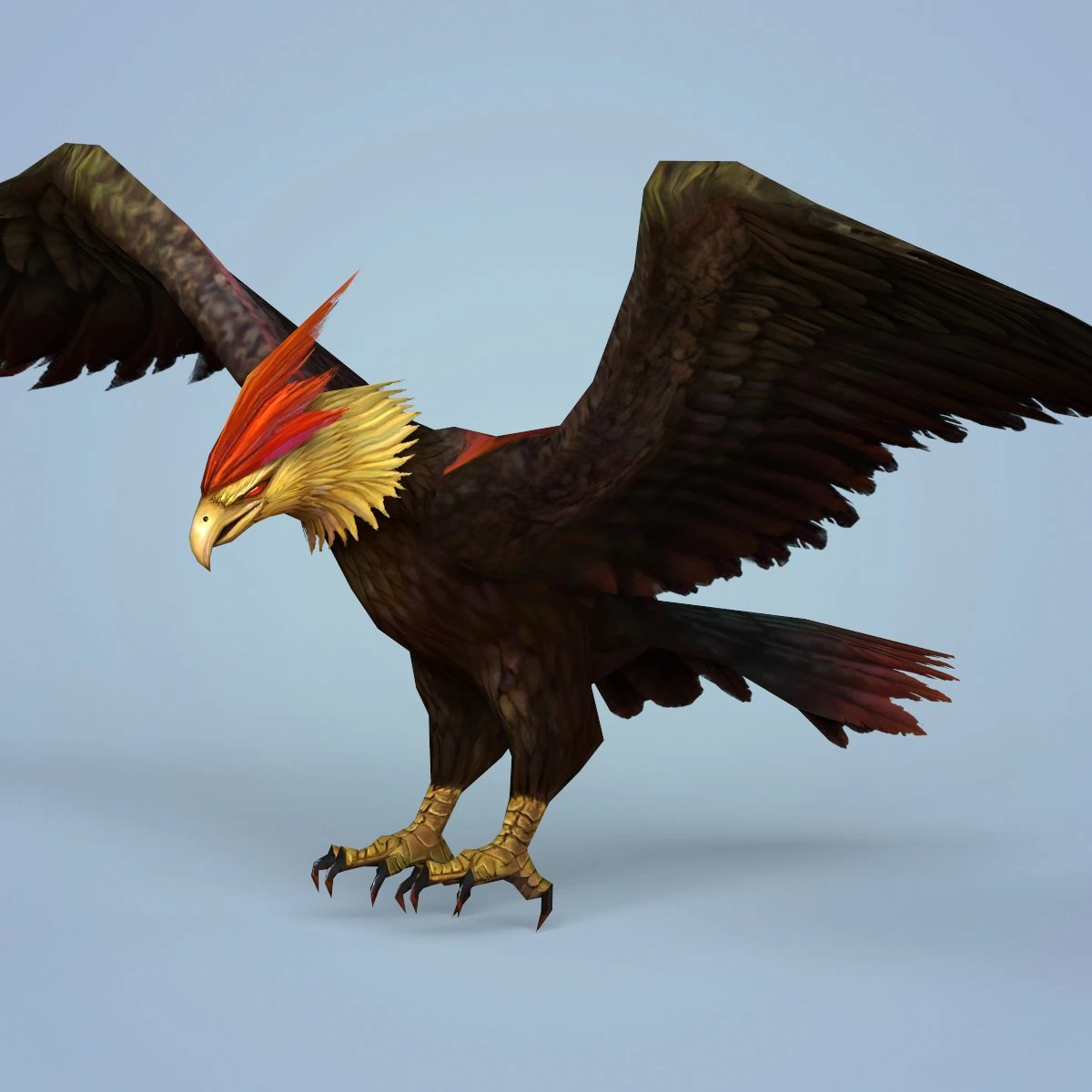 fantasy eagle 3D Model .c4d .max .obj .3ds .fbx .stl .blend 