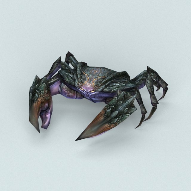 fantasy monster crab 3D Модель .c4d .max .obj .3ds .fbx .stl .blend 