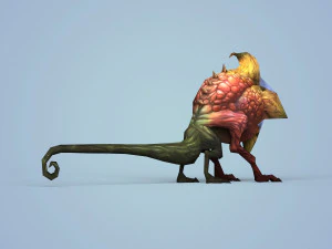 fantasy monster flower 3D Model