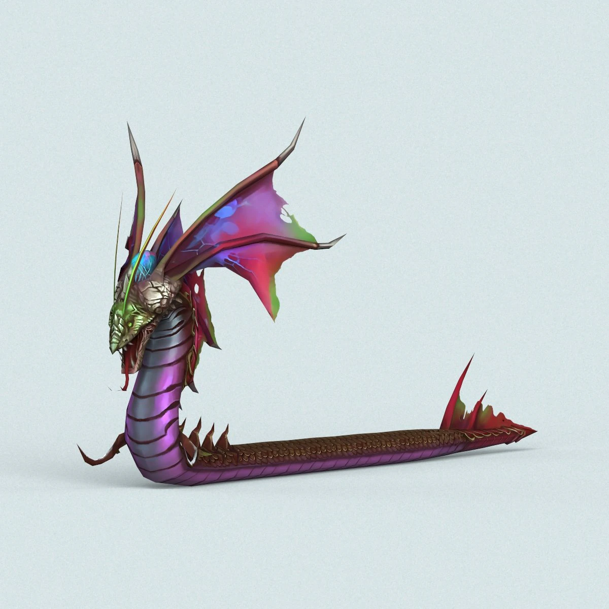 cartoon monster dragon 3D Model .c4d .max .obj .3ds .fbx .stl .blend 