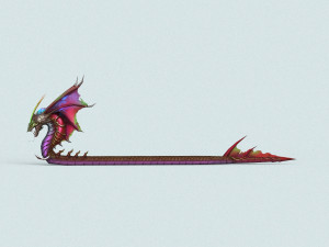cartoon monster dragon 3D Model