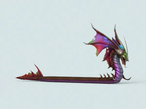cartoon monster dragon 3D Model