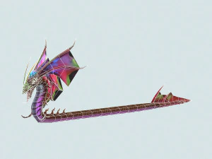 cartoon monster dragon 3D Model
