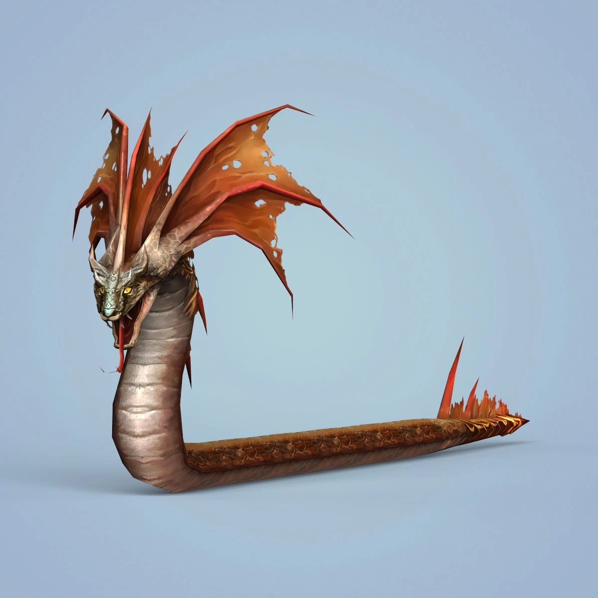 fantasy monster snake 3D Model .c4d .max .obj .3ds .fbx .stl .blend 