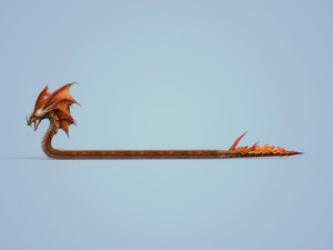 fantasy monster snake 3D मॉडल
