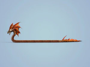 fantasy monster snake 3D Model