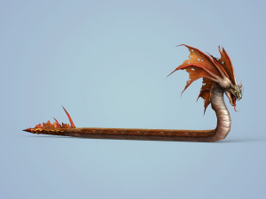 fantasy monster snake 3D मॉडल