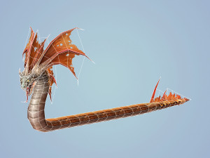 fantasy monster snake 3D मॉडल