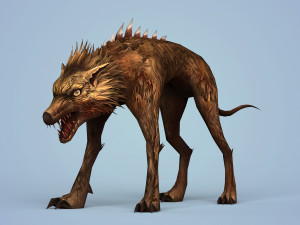fantasy monster dog 3D मॉडल