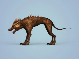 fantasy monster dog 3D Model