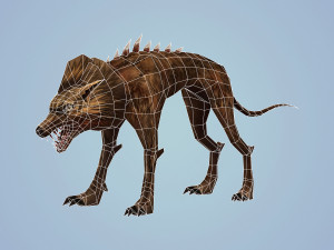 fantasy monster dog Modelo 3D