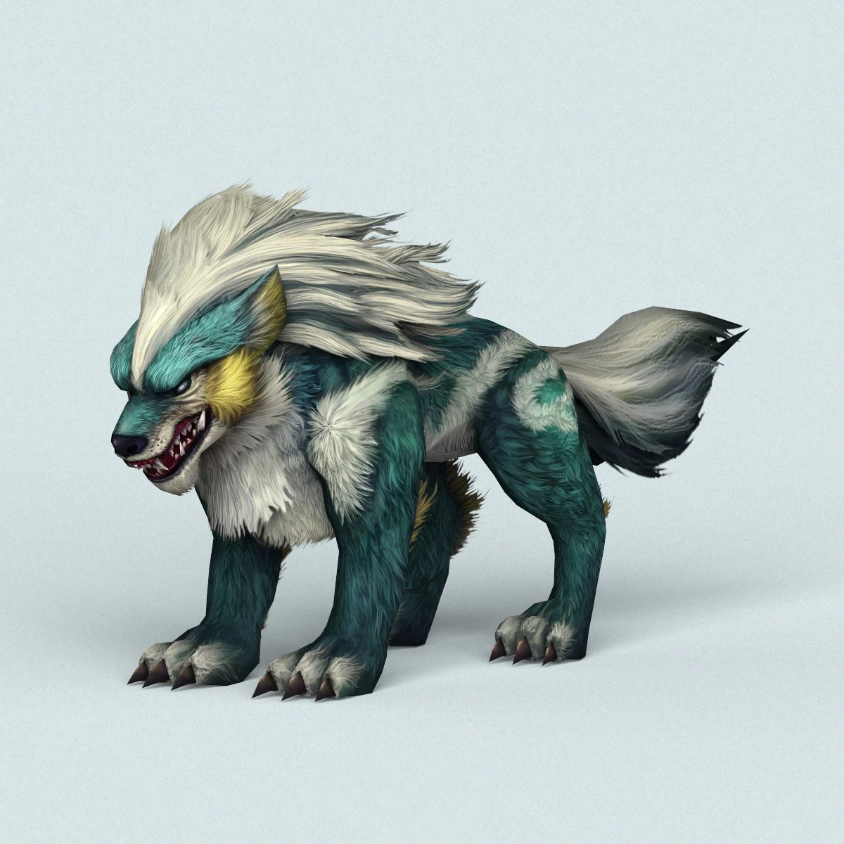 fantasy monster warrior wolf 3D Model .c4d .max .obj .3ds .fbx .stl .blend