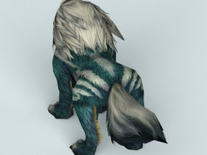 fantasy monster warrior wolf 3D 모델