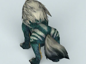 fantasy monster warrior wolf 3D Model