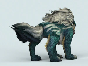fantasy monster warrior wolf 3D Model
